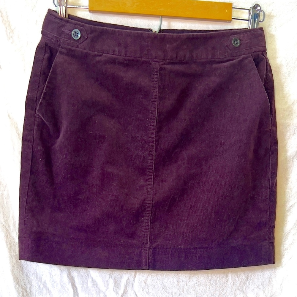 BANANA REPUBLIC | Corduroy Mini Skirt - Plum Purple